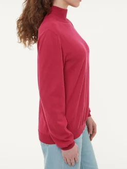 Pullover aus Bio-Baumwolle(weinrot, XS)
