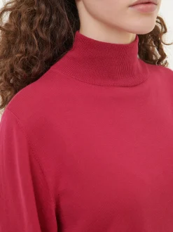 Pullover aus Bio-Baumwolle(weinrot, XS)