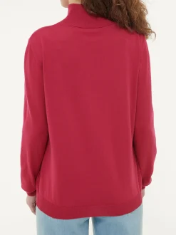 Pullover aus Bio-Baumwolle(weinrot, XS)