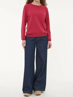 Pullover aus Bio-Baumwolle(weinrot, XS)