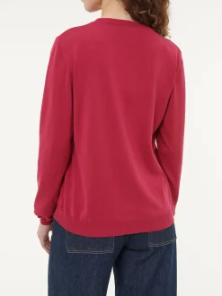 Pullover aus Bio-Baumwolle(weinrot, XS)