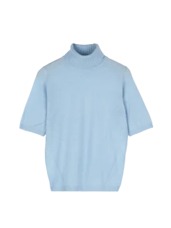 Pullover aus Bio-Wolle(lichtblau, XS)