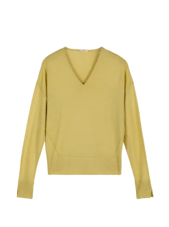 Pullover aus Bio-Wolle(limette, M)