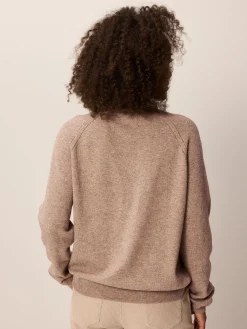 Pullover aus Yakhaar und Schafwolle(yak mix natur/hasel, XS)
