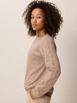 Pullover aus Yakhaar und Schafwolle(yak mix natur/hasel, XS)