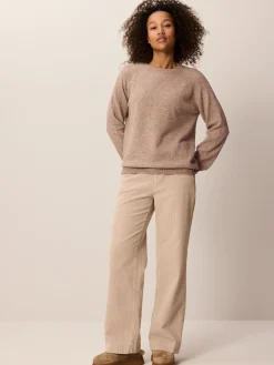 Pullover aus Yakhaar und Schafwolle(yak mix natur/hasel, XS)