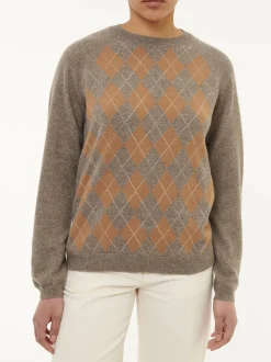 Pullover aus YakKamelhaar und Schurwolle (yak intarsia hasel/kamel, XS)