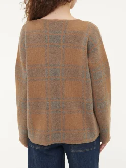 Pullover aus Yak und Kamelhaar(yak jacquard/karo, XS)