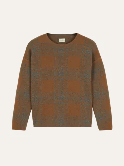 Pullover aus Yak und Kamelhaar(yak jacquard/karo, XS)