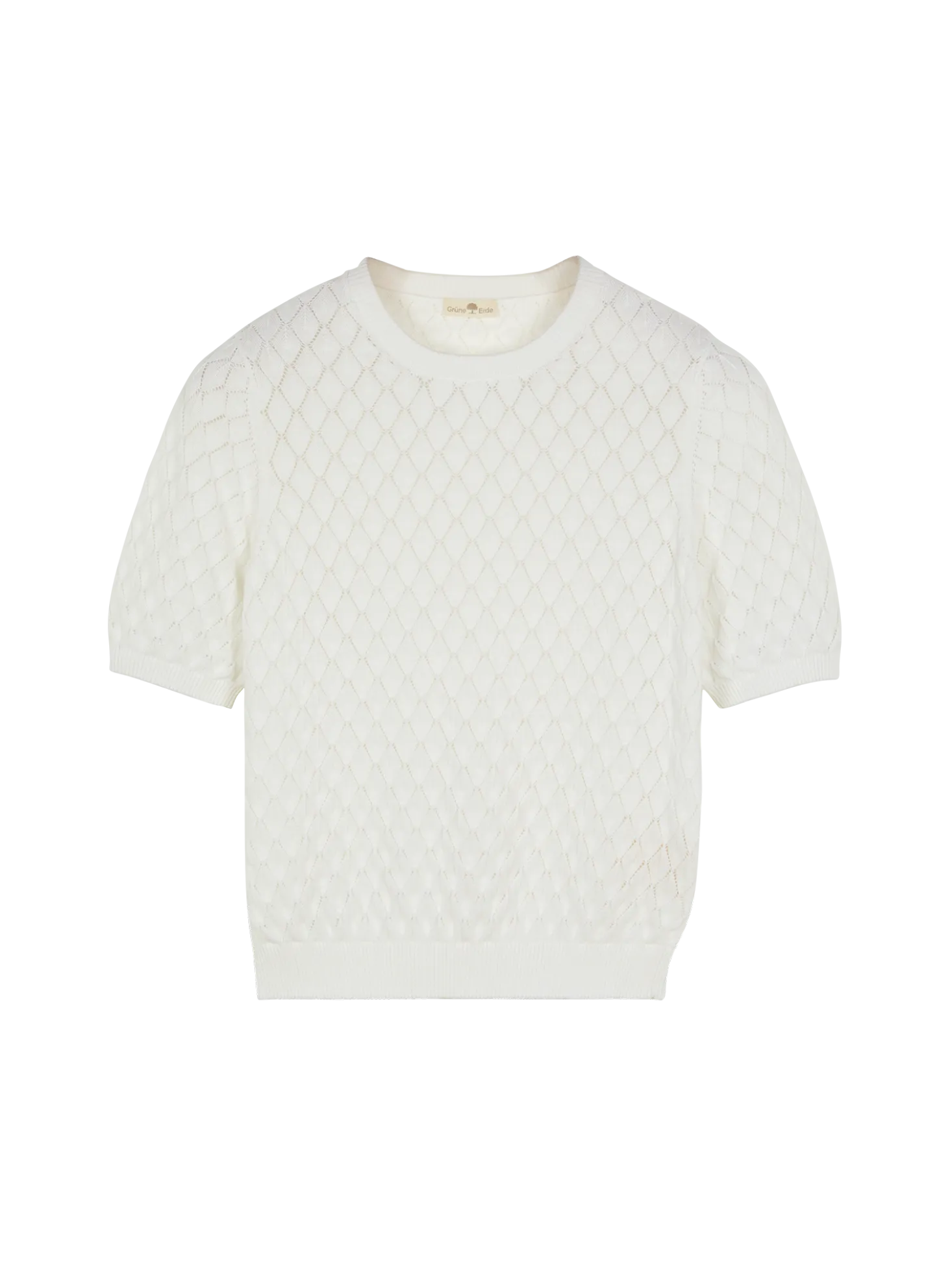 Pullover Halbarm aus Bio Baumwolle(offwhite, S)