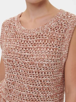 Pullunder aus Bio-Baumwolle(brown/offwhite, XS)