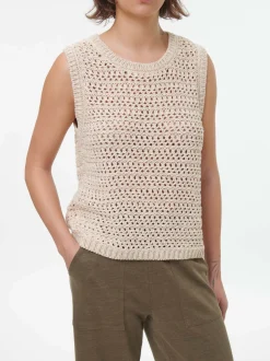 Pullunder aus Bio-Baumwolle(camelie/offwhite, XS)