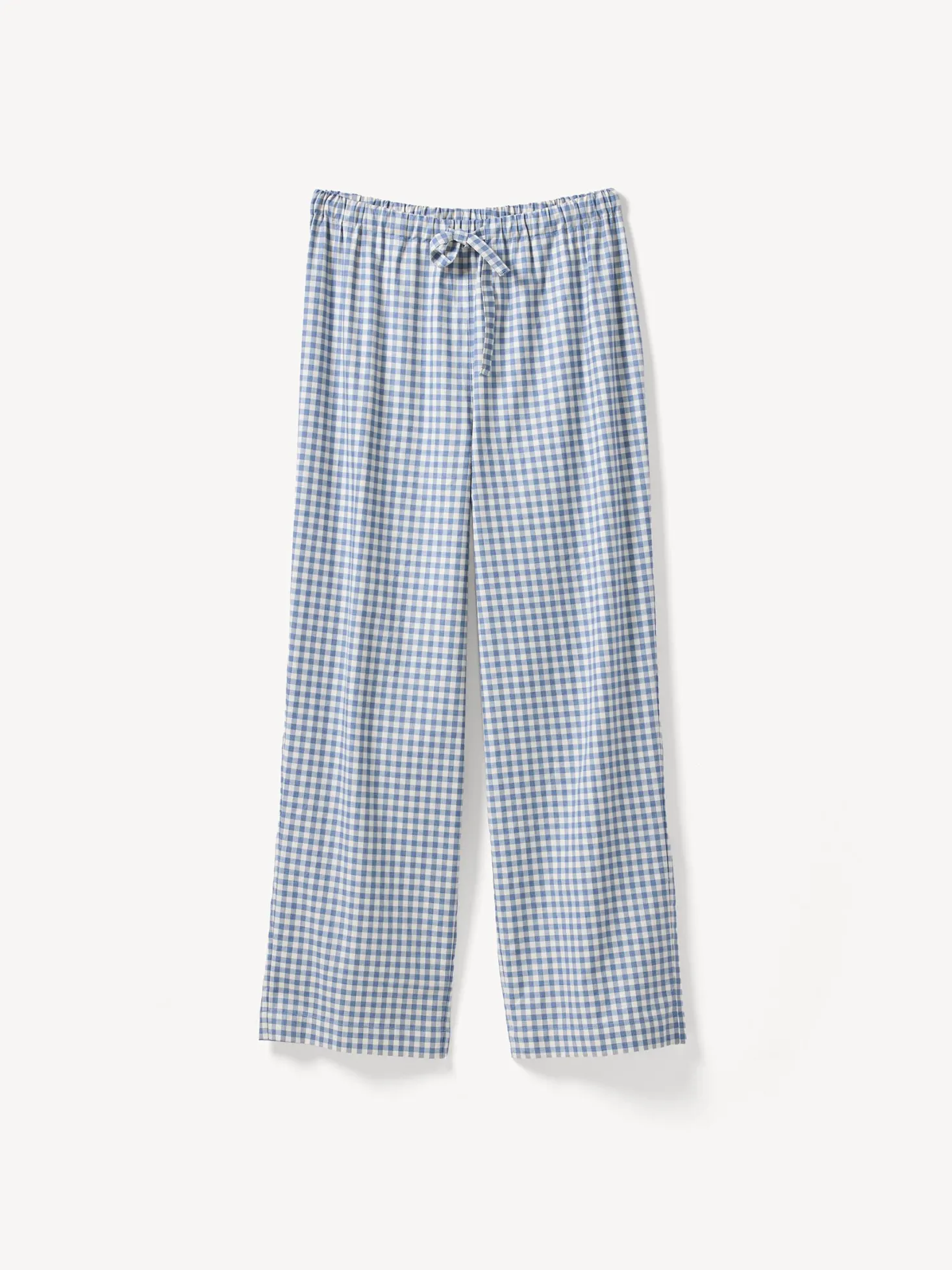 Pyjamahose aus Bio Baumwolle(blau/weiß karo, L)