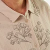 Pyjamashirt aus Bio Baumwolle(wildrose beige, L)