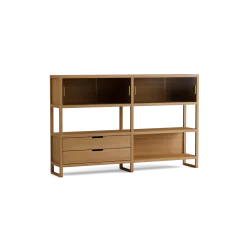 Regal QuintumVariante 3, B 1965 x T 360 x H 1255 mm (Eiche)