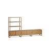 Regal QuintumVariante 6, B 2930 x T 360 x H 1620 mm (Eiche)