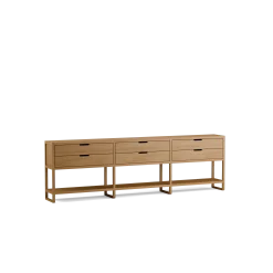Regal QuintumVariante 8, B 2930 x T 360 x H 890 mm (Eiche)