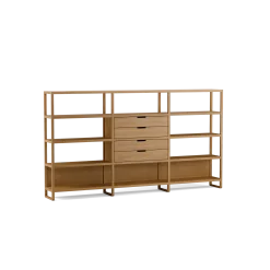 Regal QuintumVariante 13, B 2930 x T 360 x H 1620 mm (Eiche)