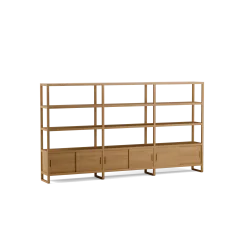 Regal QuintumVariante 14, B 2930 x T 360 x H 1620 mm (Eiche)