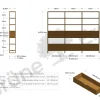 Regal QuintumVariante 18, B 2930 x T 360 x H 2350 mm (Eiche)