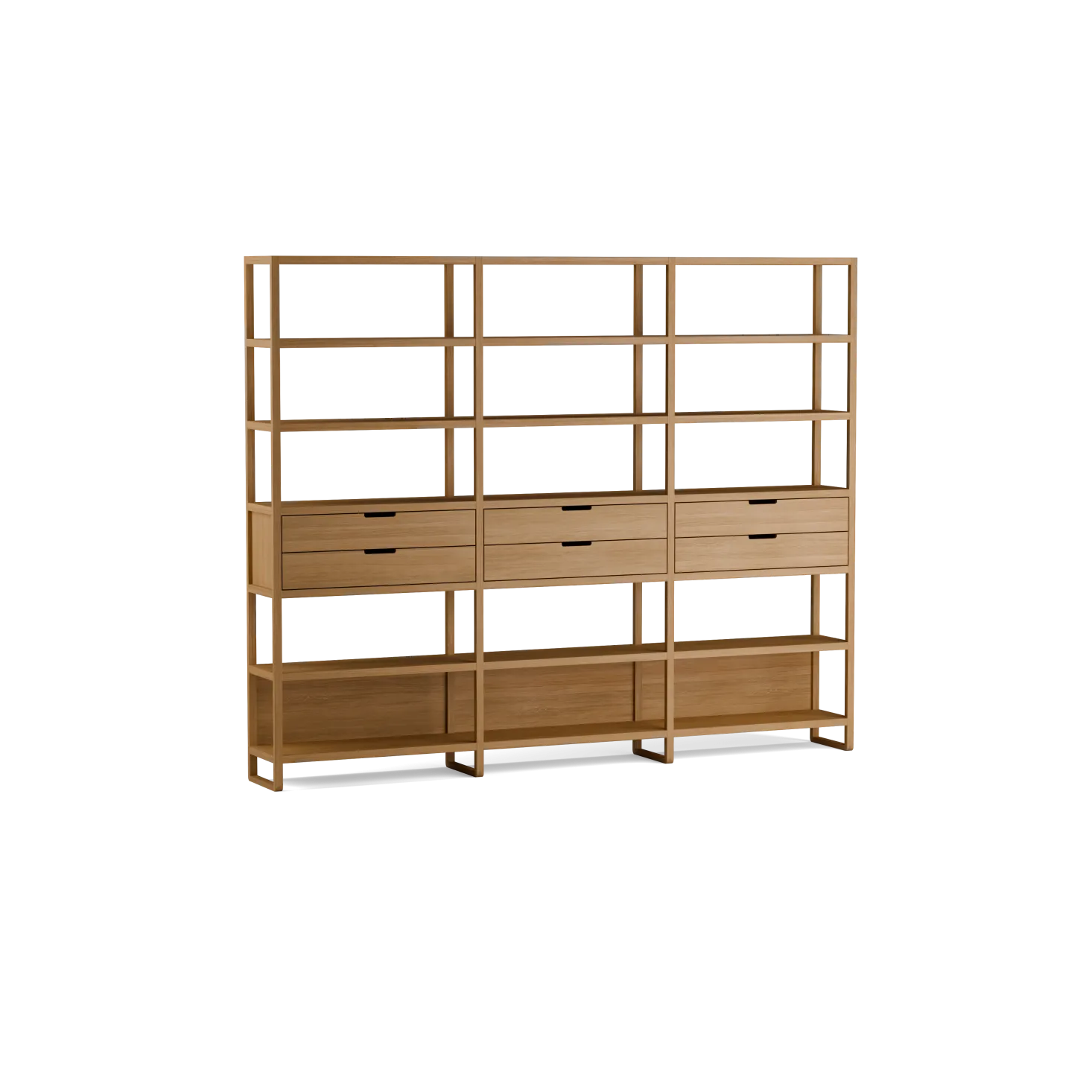 Regal QuintumVariante 18, B 2930 x T 360 x H 2350 mm (Eiche)