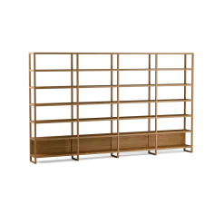 Regal QuintumVariante 19, B 3895 x T 360 x H 2350 mm (Eiche)