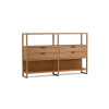 Regal QuintumVariante 2, B 1965 x T 360 x H 1255 mm (Buche)