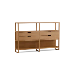 Regal QuintumVariante 2, B 1965 x T 360 x H 1255 mm (Buche)