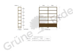 Regal QuintumVariante 5, B 1965 x T 360 x H 2350 mm (Buche)