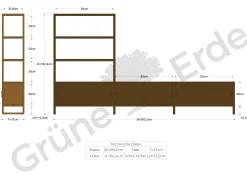 Regal QuintumVariante 6, B 2930 x T 360 x H 1620 mm (Buche)