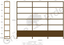 Regal QuintumVariante 17, B 2930 x T 360 x H 2350 mm (Buche)