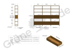 Regal QuintumVariante 18, B 2930 x T 360 x H 2350 mm (Buche)