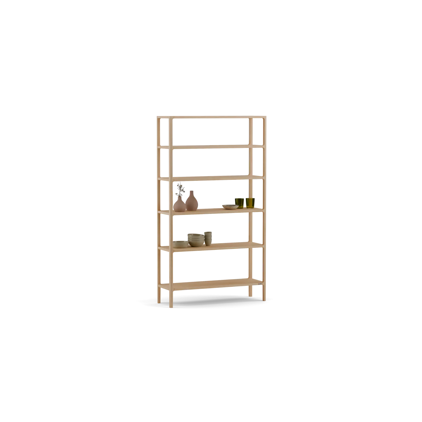 Regal Tenso(Esche, 6 Fächer, 100cm)