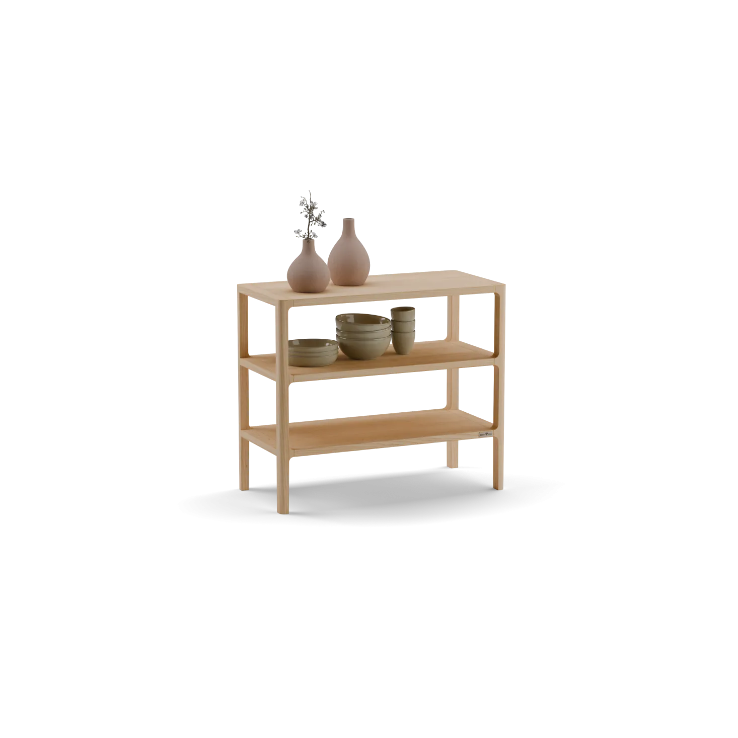 Regal Tenso(Esche, 3 Fächer, 70cm)