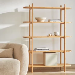 Regal TondaBreite 120 cm (Eiche, 5 Fächer)