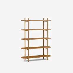 Regal TondaBreite 120 cm (Eiche, 5 Fächer)