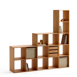 Regal Yunit Pur(Buche, 1 x 2 Fächer)