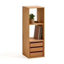 Regal Yunit Pur(Buche, 1 x 3 Fächer)