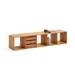Regal Yunit Pur(Buche, 1 x 5 Fächer)