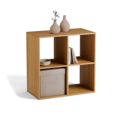 Regal Yunit Pur(Eiche, 2 x 2 Fächer)