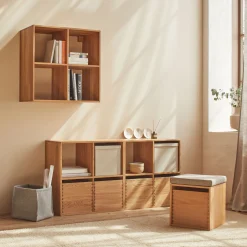 Regal Yunit Pur(Eiche, 2 x 3 Fächer)