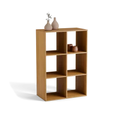 Regal Yunit Pur(Eiche, 2 x 3 Fächer)
