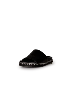 Riemchensandale aus Bio Leder(schwarz, 37)