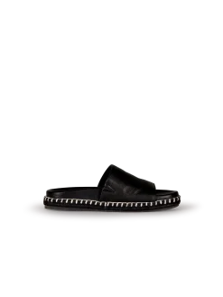 Riemchensandale aus Bio Leder(schwarz, 37)