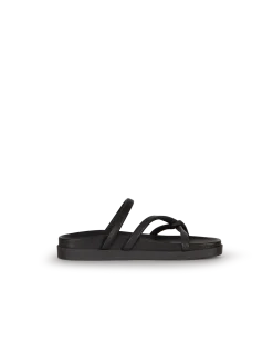 Riemchensandale aus Bio Leder(schwarz, 38)