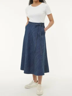 Rock aus Bio-Baumwolle(dark denim, 42)