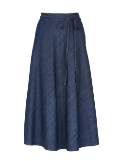 Rock aus Bio-Baumwolle(dark denim, 42)