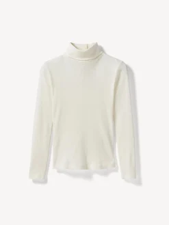 Rollkragenshirt aus Bio Baumwolle/Wolle(natur, 42)