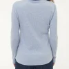 Rollkragenshirt aus Bio Baumwolle/Wolle(lichtblau melange, 36)