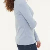 Rollkragenshirt aus Bio Baumwolle/Wolle(lichtblau melange, 42)